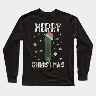 Santa Cucumber - Merry Christmas Long Sleeve T-Shirt